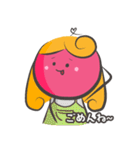 チェリーヘッドのかわいいラブストーリー/1（個別スタンプ：19）