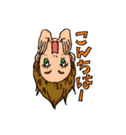 女子の気楽な挨拶。（個別スタンプ：4）