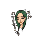 女子の気楽な挨拶。（個別スタンプ：6）