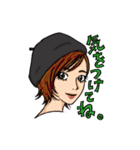 女子の気楽な挨拶。（個別スタンプ：30）