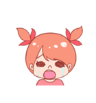 表情で伝える女の子のスタンプ24（個別スタンプ：17）