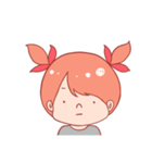 表情で伝える女の子のスタンプ24（個別スタンプ：18）