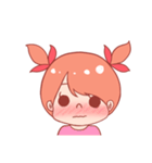表情で伝える女の子のスタンプ24（個別スタンプ：24）
