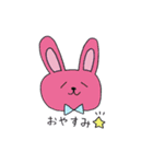 めーぷる。のカラフルうさぎスタンプ（個別スタンプ：15）