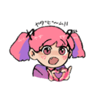 我ら二つ結び嫌々隊（個別スタンプ：3）