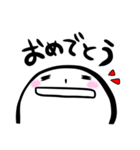 丸ぽちゃなオタク（赤）（個別スタンプ：16）