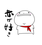 丸ぽちゃなオタク（赤）（個別スタンプ：35）