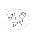 ゆる〜い手書き スタンプ（個別スタンプ：3）
