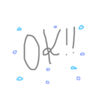 ゆる〜い手書き スタンプ（個別スタンプ：6）