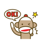 ミスターソックモンキーのハッピーライフ 2（個別スタンプ：1）