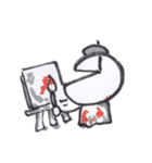 ほのぼの筆ペンスタンプ（個別スタンプ：8）