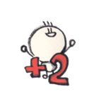 ほのぼの筆ペンスタンプ（個別スタンプ：15）