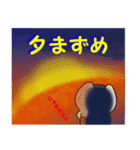 みゅらさんとこのぱっつさん番外編釣りする（個別スタンプ：32）