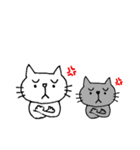 くろねことしろねこ（個別スタンプ：8）