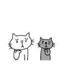 くろねことしろねこ（個別スタンプ：12）