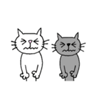 くろねことしろねこ（個別スタンプ：13）