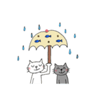 くろねことしろねこ（個別スタンプ：16）