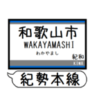 紀勢本線 駅名 シンプル＆気軽＆いつでも（個別スタンプ：1）