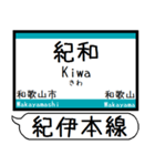 紀勢本線 駅名 シンプル＆気軽＆いつでも（個別スタンプ：2）