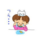 家ねこちゃん と私 [日常会話編]（個別スタンプ：33）