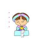 家ねこちゃん と私 [日常会話編]（個別スタンプ：35）