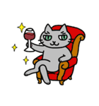 猫観察えにっき・ロシアンブルー第2弾（個別スタンプ：3）