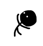 無表情で可愛いスティックマン（個別スタンプ：7）