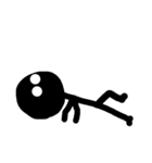 無表情で可愛いスティックマン（個別スタンプ：20）