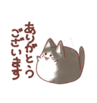もふもふねこの使いやすい日常スタンプ（個別スタンプ：11）