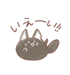 もふもふねこの使いやすい日常スタンプ（個別スタンプ：24）