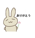 ラフなうさぎさん。（個別スタンプ：3）