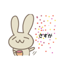 ラフなうさぎさん。（個別スタンプ：6）