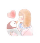 萌え袖女子ちーちゃん（個別スタンプ：1）