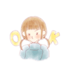 萌え袖女子ちーちゃん（個別スタンプ：3）