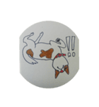 赤いはなのぶち犬（個別スタンプ：11）