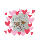 赤いはなのぶち犬（個別スタンプ：14）
