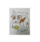赤いはなのぶち犬（個別スタンプ：15）