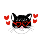 しろくろの猫（個別スタンプ：3）