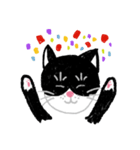 しろくろの猫（個別スタンプ：15）
