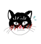 しろくろの猫（個別スタンプ：18）