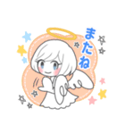 ほんわか白天使ちゃん（個別スタンプ：5）