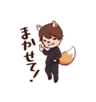 飲みめんアニマルスタンプver.1（個別スタンプ：1）