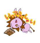 うさぎライオン（個別スタンプ：3）