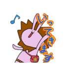 うさぎライオン（個別スタンプ：4）