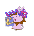うさぎライオン（個別スタンプ：7）