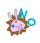 うさぎライオン（個別スタンプ：10）