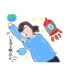 ゆる〜く手書きのえる（個別スタンプ：7）