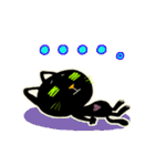 黒猫ポエタのかわいい日常スタンプ（個別スタンプ：21）