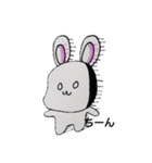 かおデカうさぎ（個別スタンプ：1）
