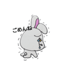 かおデカうさぎ（個別スタンプ：2）